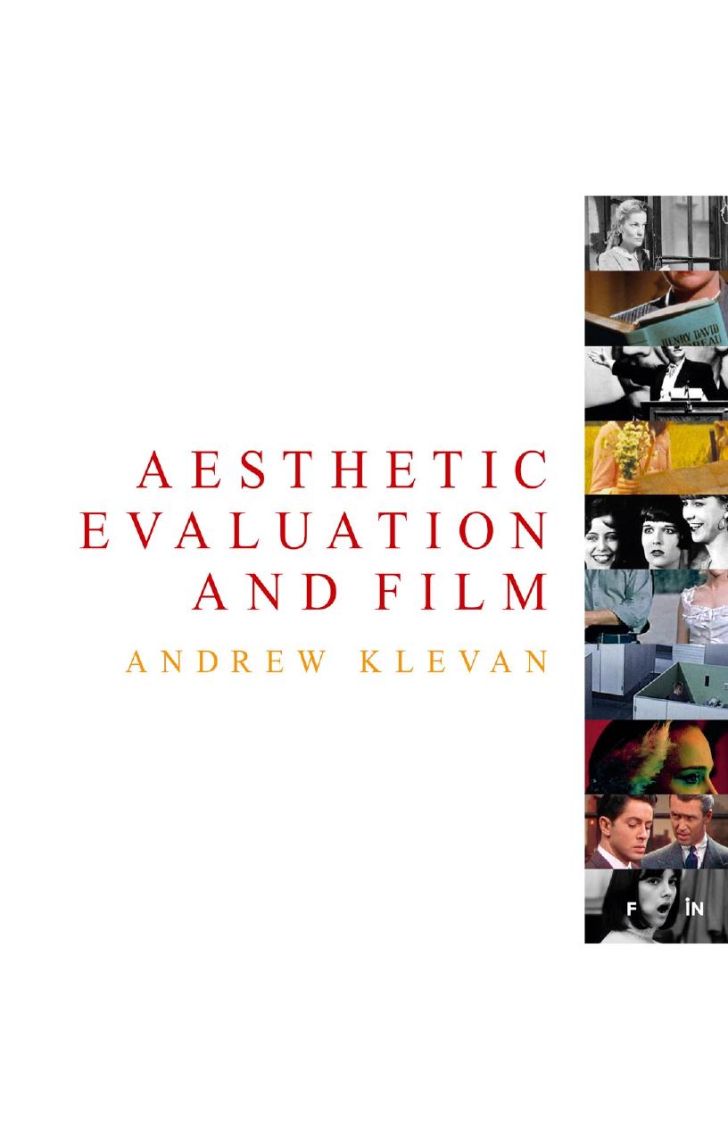 Aesthetic Evaluation and Film by Andrew Klevan