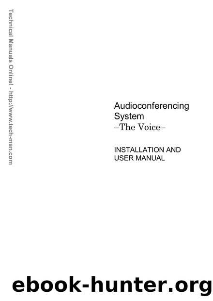 Aethra The Voice Installation & User Manual by Aethra
