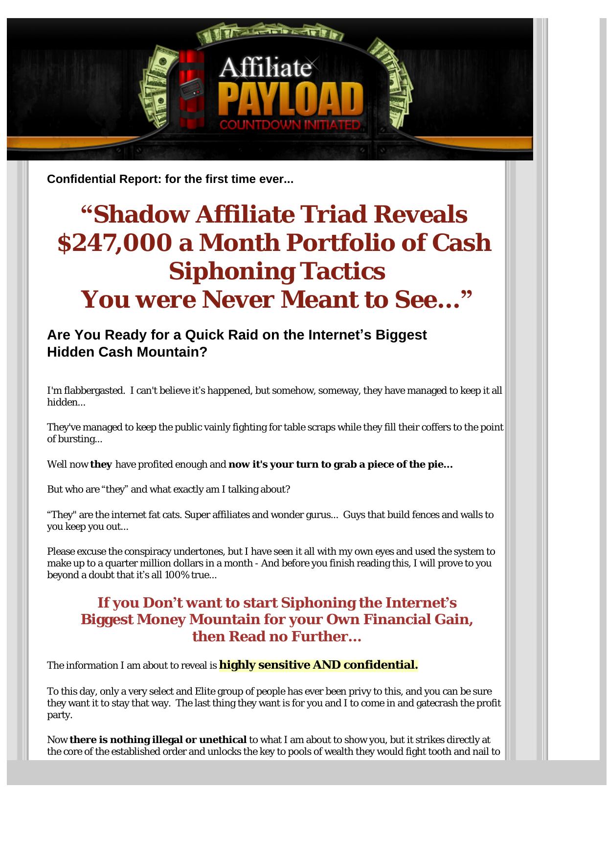 Affiliate Payload- Need I Say More - by Best of Kuszter's Collection