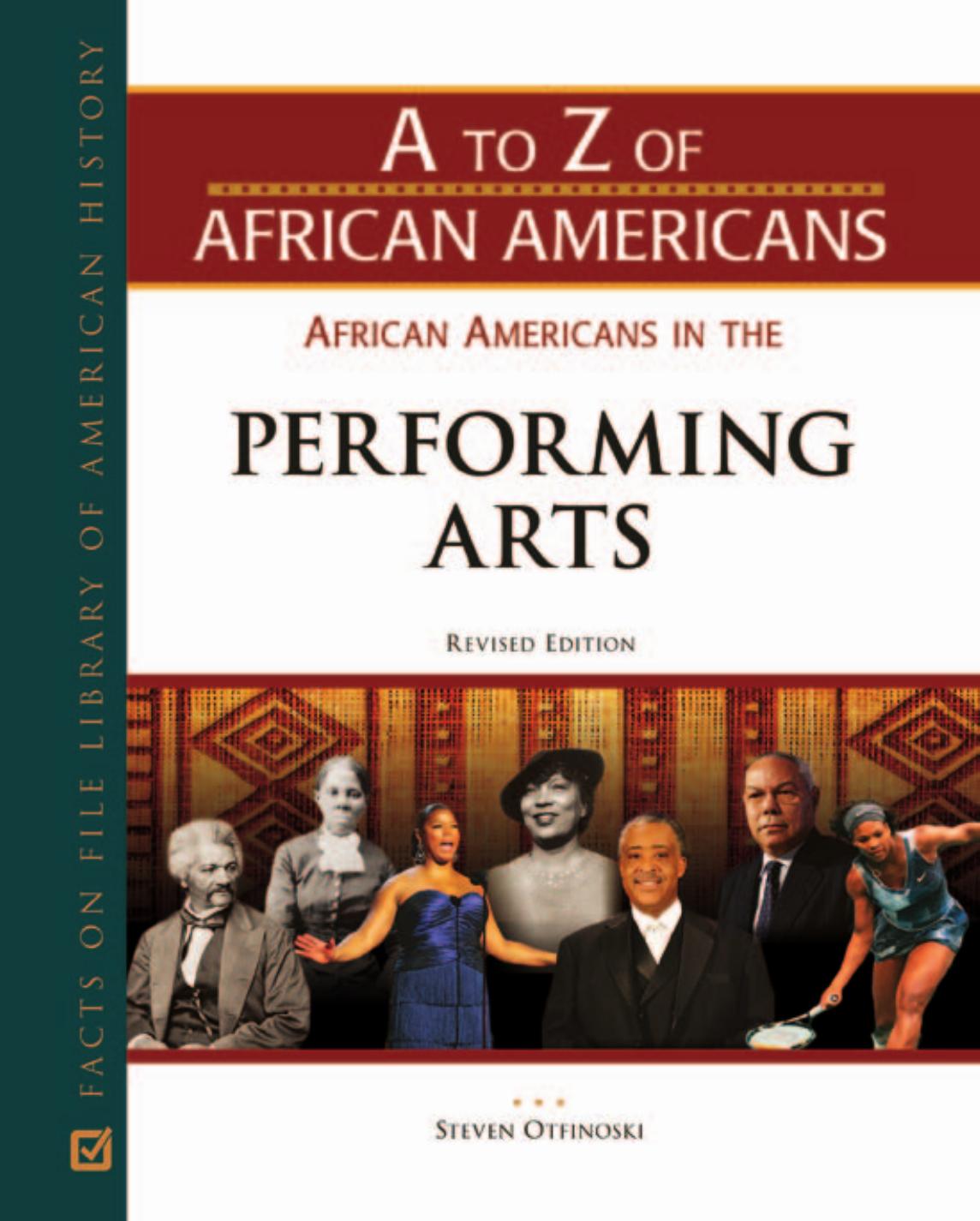 African Americans in the Performing Arts, Revised Edition (A to Z of African Americans) by Steven Otfinoski