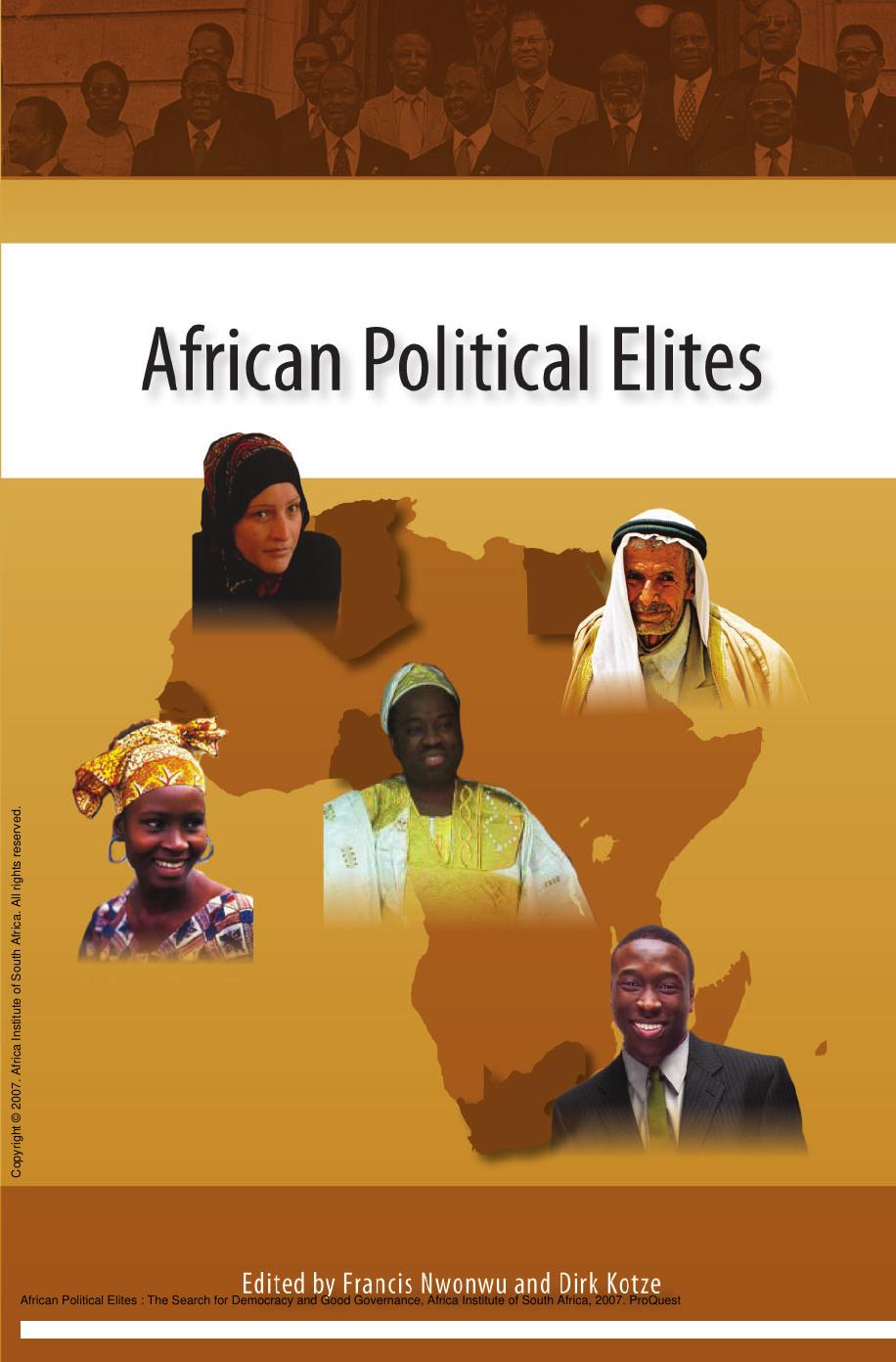 African Political Elites : The Search for Democracy and Good Governance by Francis Nwonwu; Dirk Kotze