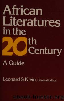 African literatures in the 20th century : a guide by Unknown