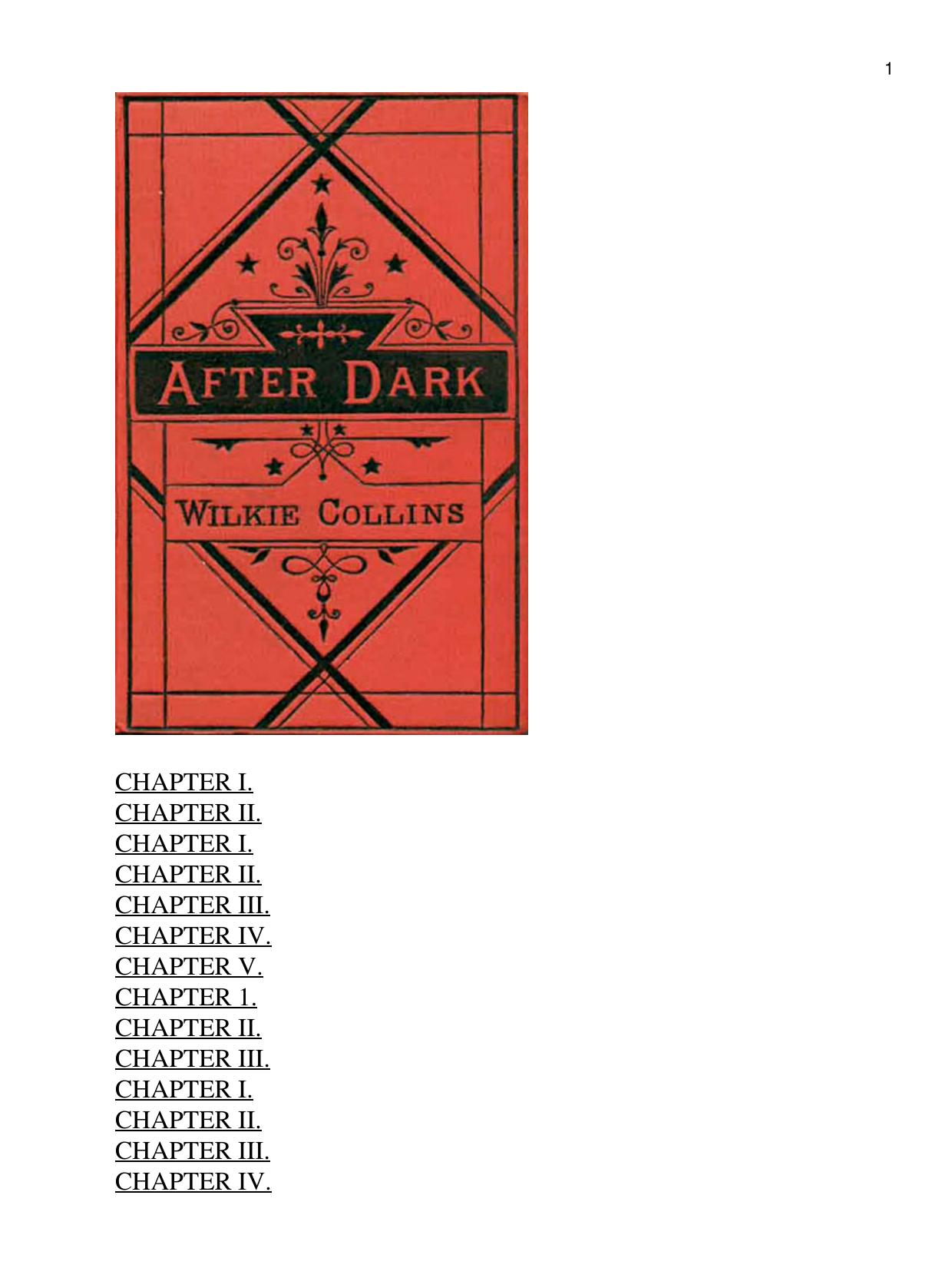 After Dark by Wilkie Collins