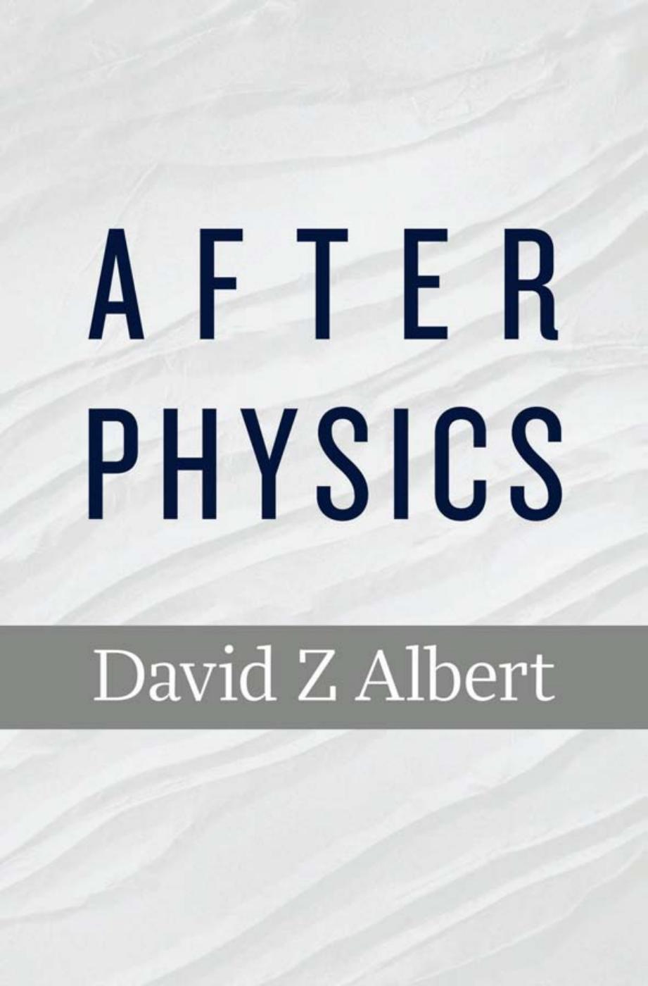 After physics by Albert David Z