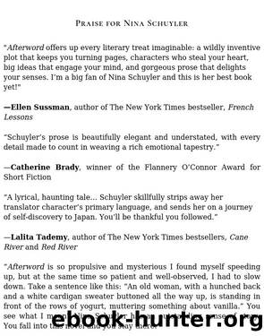 Afterword by Nina Schuyler