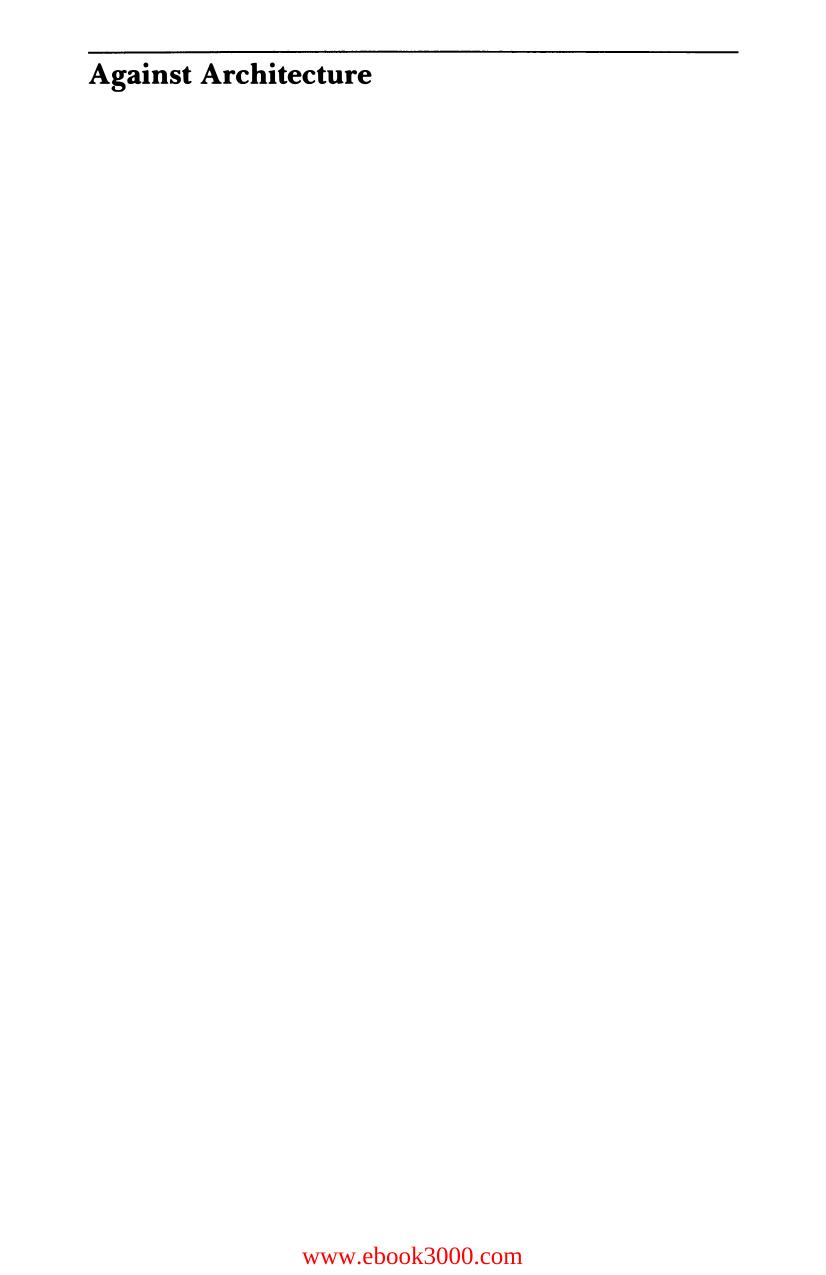 Against Architecture: The Writings of Georges Bataille by Unknow