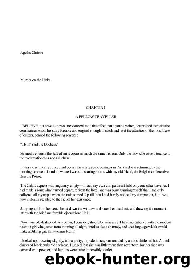 Agatha Christie by Murder on the Links