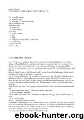 Agatha Christie by The Golden Ball & Other Stories