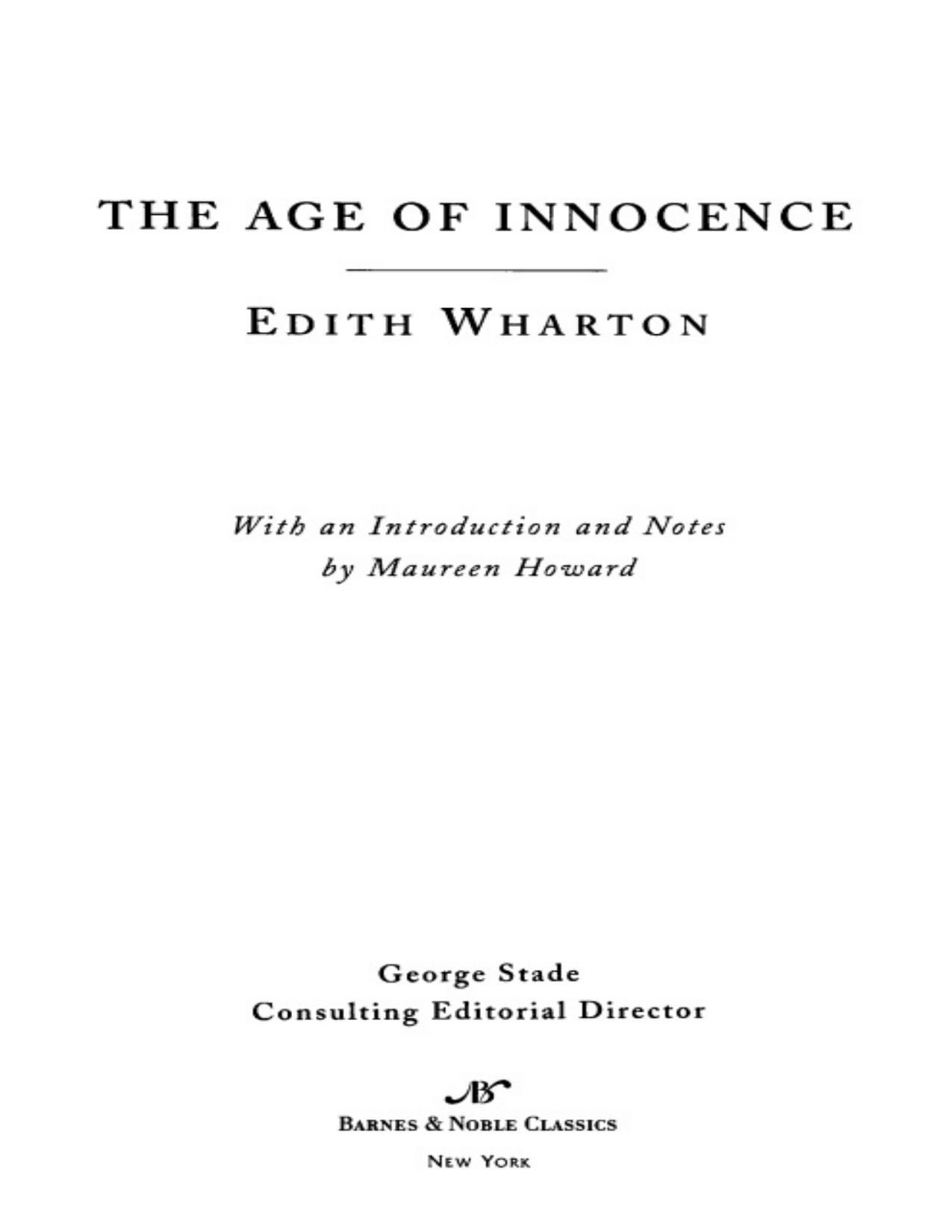 Age of Innocence (Barnes & Noble Classics Series) by Edith Wharton