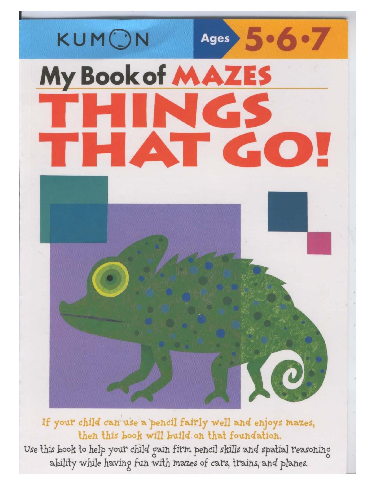 Ages 5-6-7 My Book of Mazes - Things That Go.pdf by Administrador