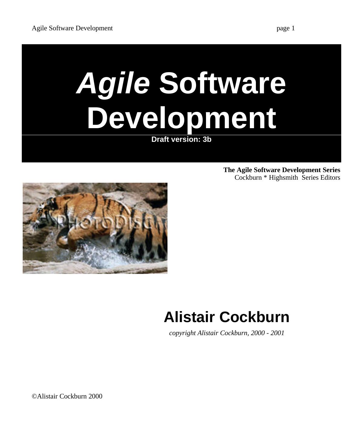 Agile Software Development by Alistair Cockburn