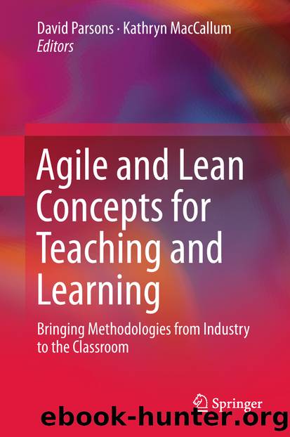 Agile and Lean Concepts for Teaching and Learning by Unknown