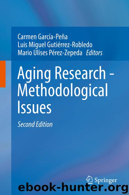 Aging Research - Methodological Issues by Unknown