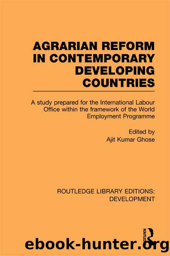 Agrarian Reform in Contemporary Developing Countries by Ghose Ajit Kumar;Ghose Ajit Kumar;