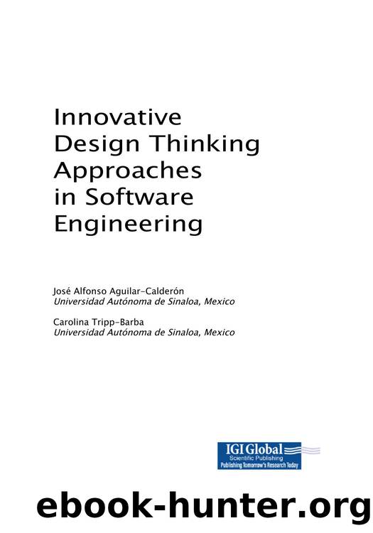 Aguilar-Calderon J. Innovative Design Thinking Approaches in Software Eng. 2025 by Unknown