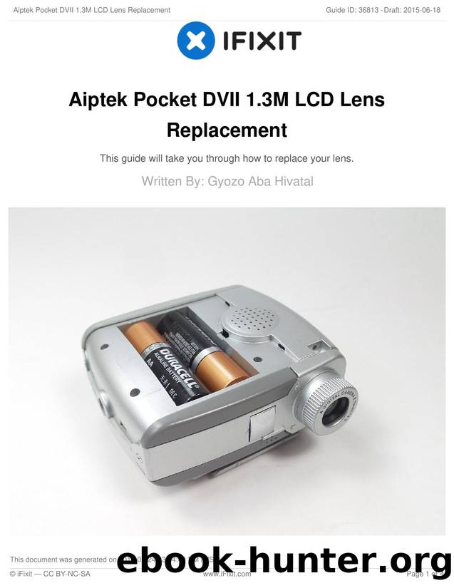 Aiptek Pocket DVII 1.3M LCD Lens Replacement by Unknown