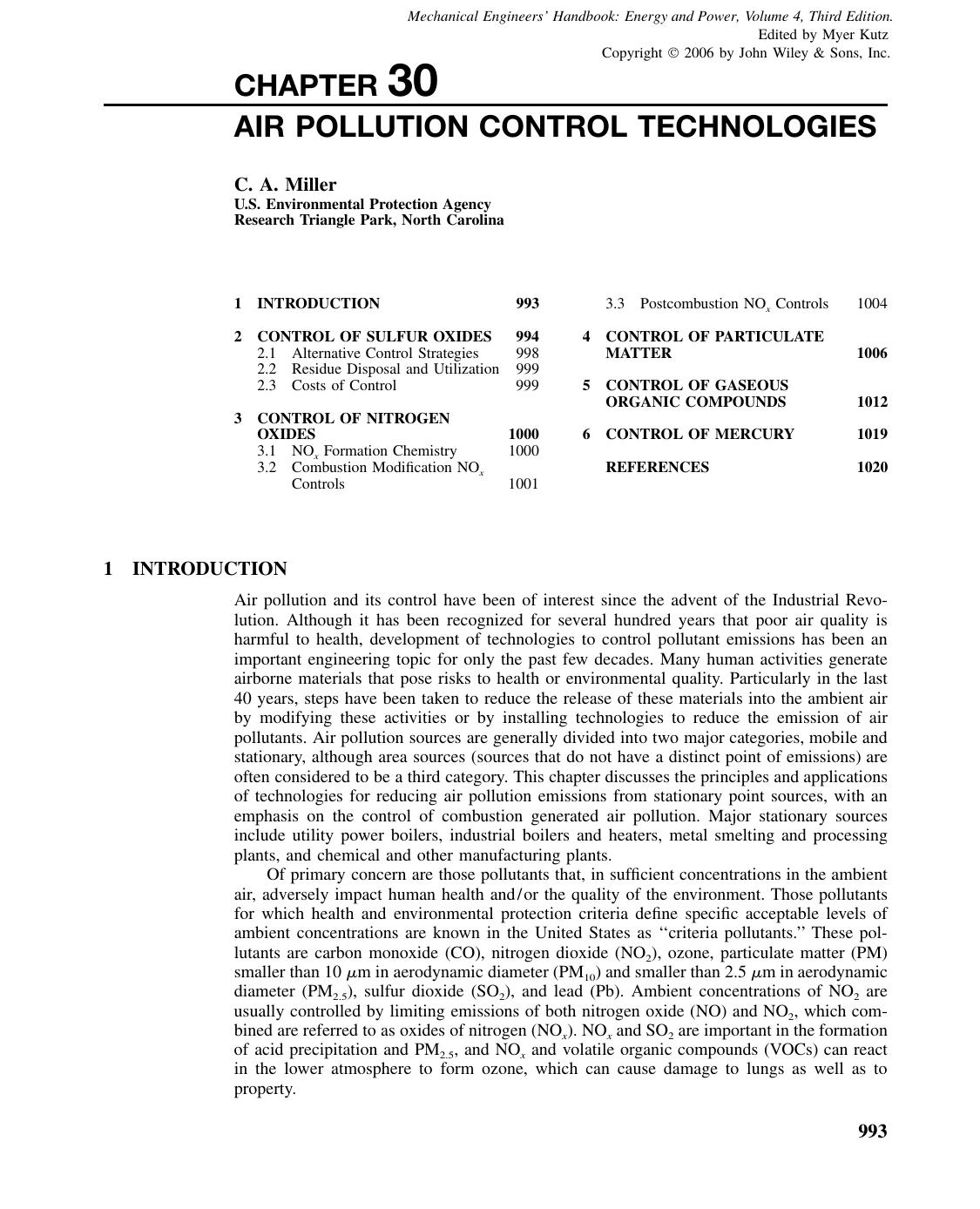 Air Pollution Control Technologies by penta