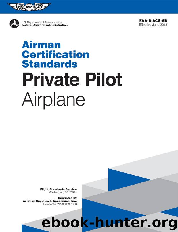 Airman Certification Standards: Private Pilot Airplane by FAA