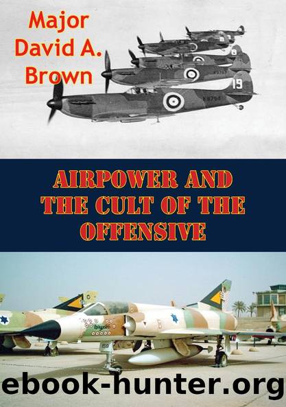 Airpower And The Cult Of The Offensive by Major John R. Carter