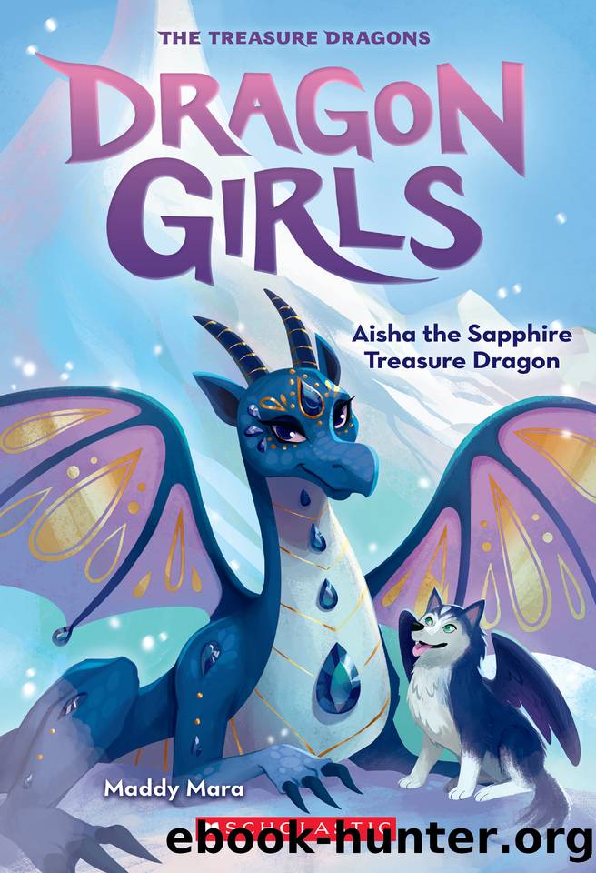 Aisha the Sapphire Treasure Dragon by Maddy Mara