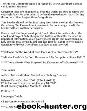 Akbar by P.A.S. van Limburg Brouwer