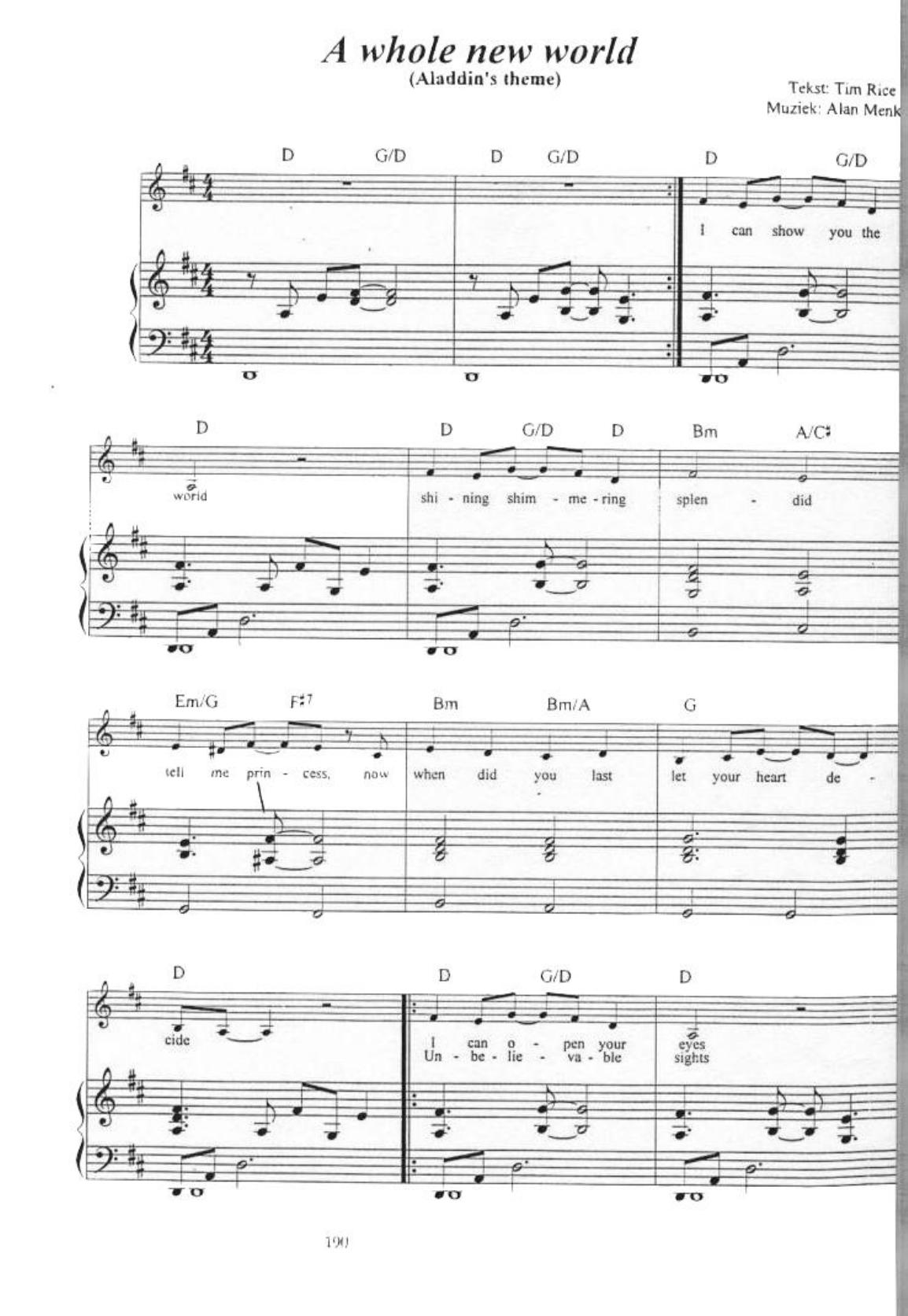 Aladdin by whole new world