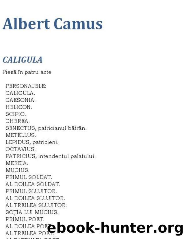 Albert Camus by Caligula