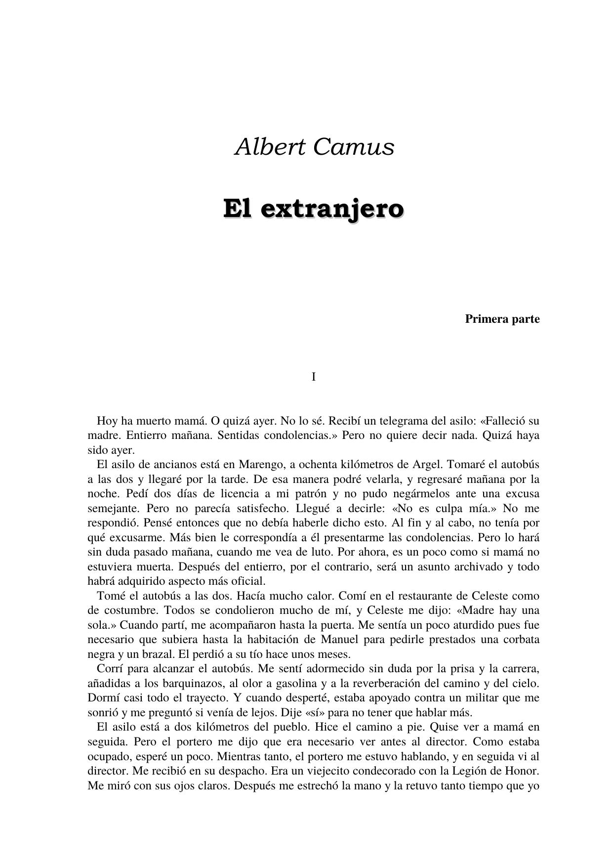 Albert Camus by El extranjero
