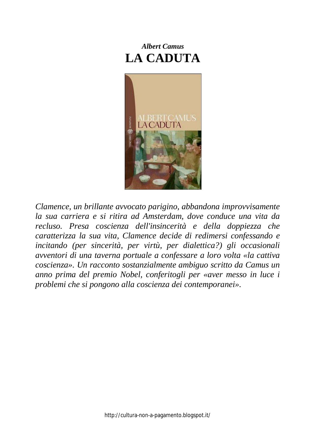 Albert Camus by La caduta