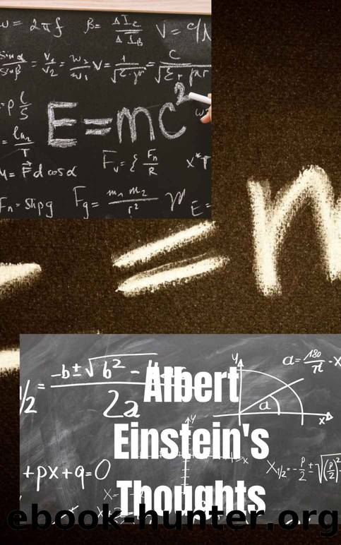 Albert Einstein's Thoughts : TO IMPROVE US by KALAIMANI N.V