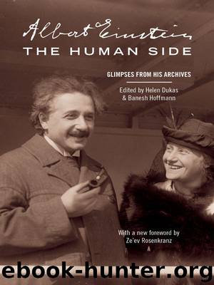 Albert Einstein, The Human Side by Albert Einstein