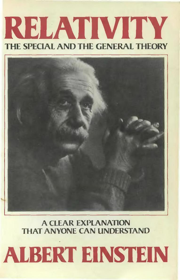 Albert Einstein-Relativity The Special and the General Theory--A Clear Explanation that Anyone Can Understand-Wings Books (2001) by Unknown