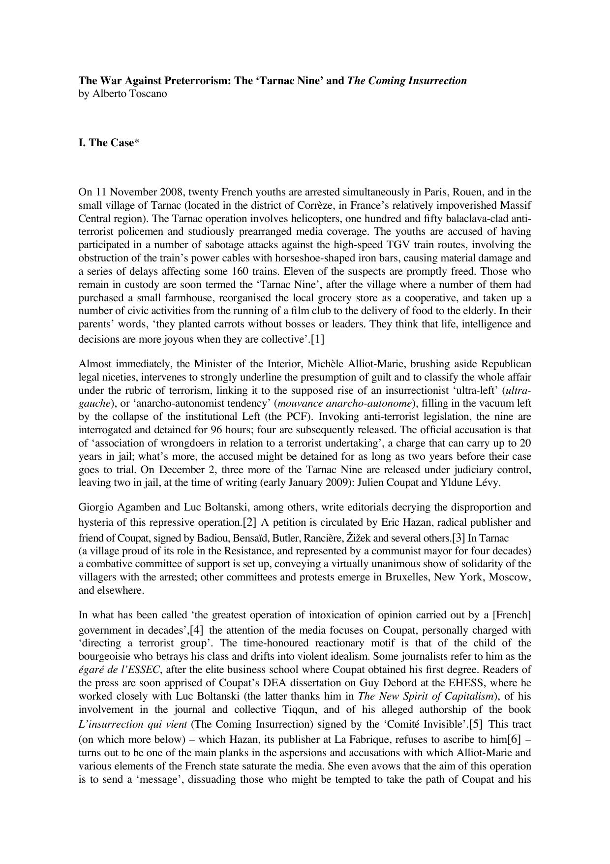 Alberto Toscano - The War Against Preterrorism.pdf by Calum Selkirk