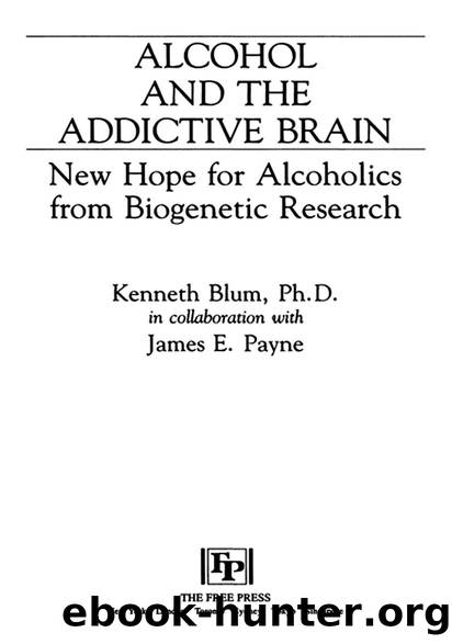 Alcohol and The Addictive Brain by Kenneth Blum & James E. Payne