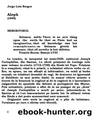 Aleph by Jorge Luis Borges