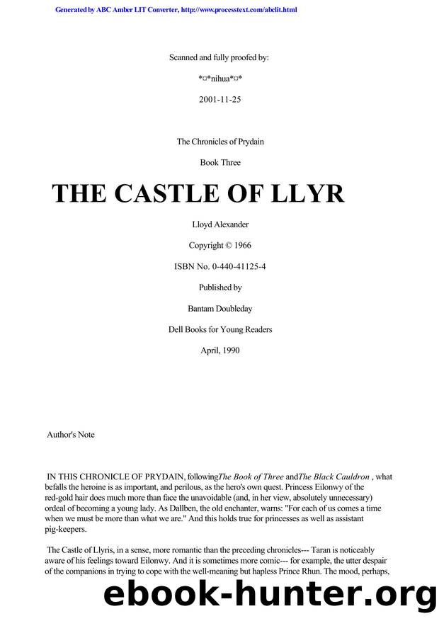 Alexander, Lloyd - Prydain 03 - The Castle of Llyr by Alexander Llyod
