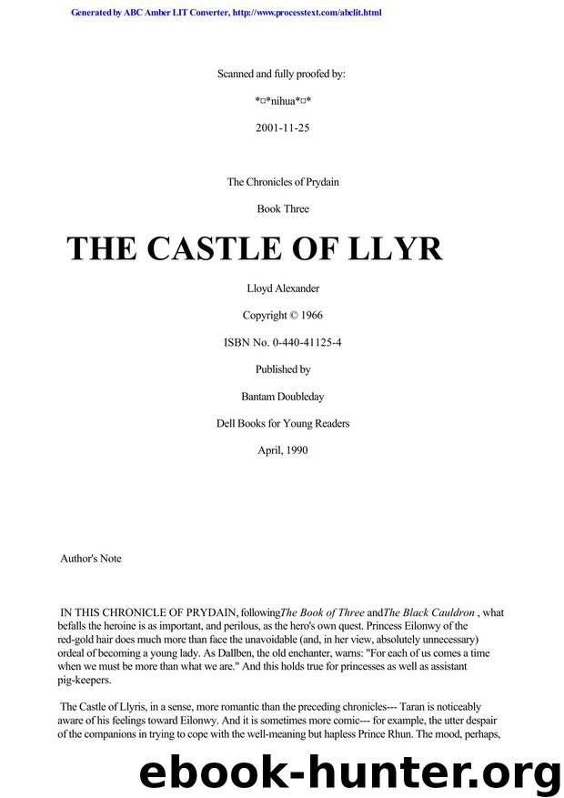 Alexander, Lloyd - Prydain 03 by The Castle of Llyr