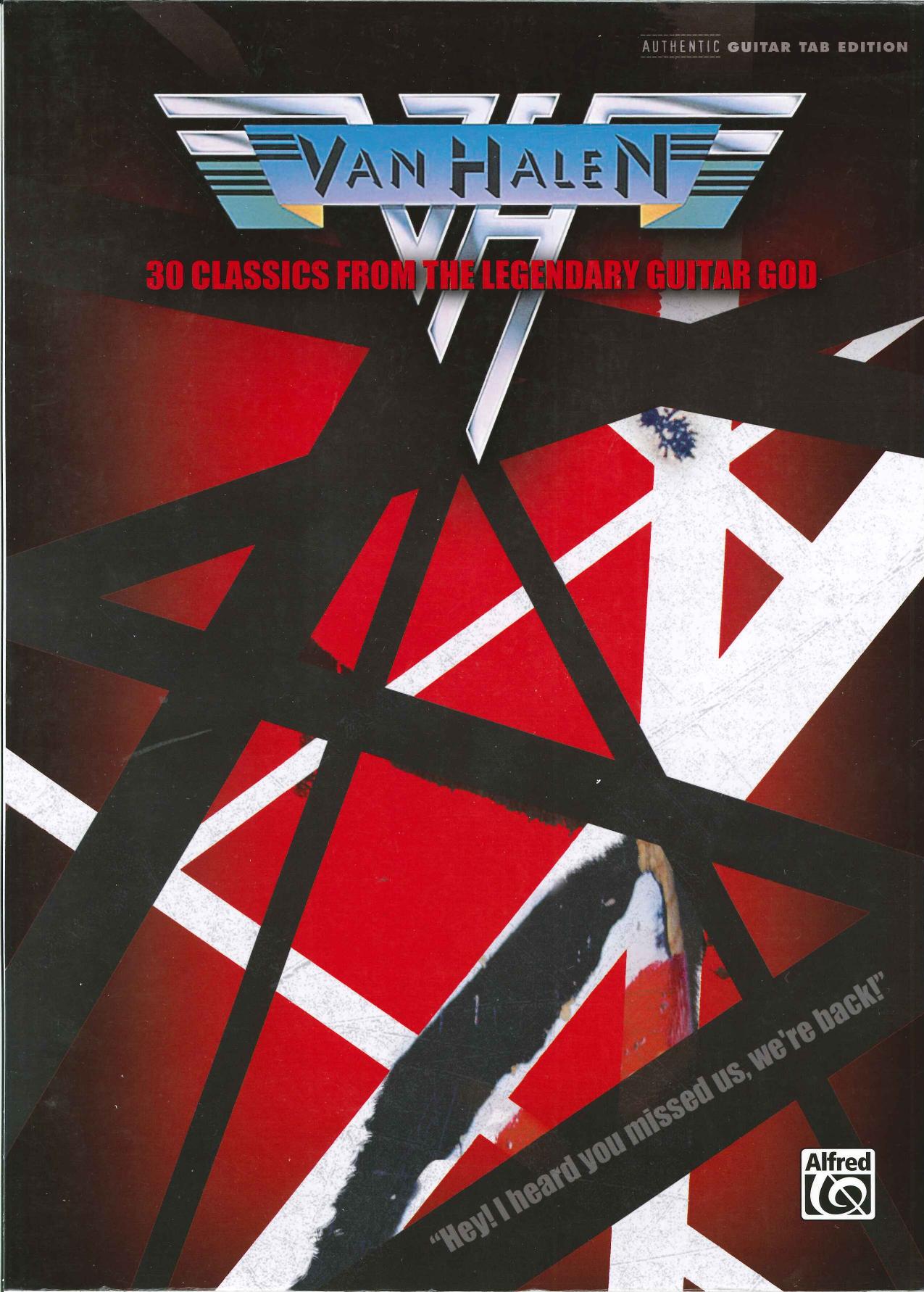 Alfred Publishing Staff-Van Halen 30 Classics from the Legendary Guitar God (Authentic Guitar TAB) (Authentic Guitar-Tab Editions)-Alfred Publishing (2010) by Unknown