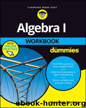 Algebra I Workbook For Dummies (For Dummies (Math & Science)) by Sterling Mary Jane