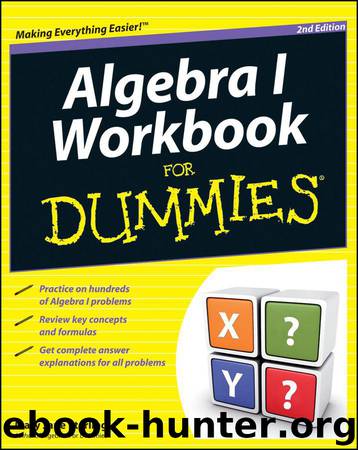 Algebra I Workbook For Dummies by Sterling Mary Jane