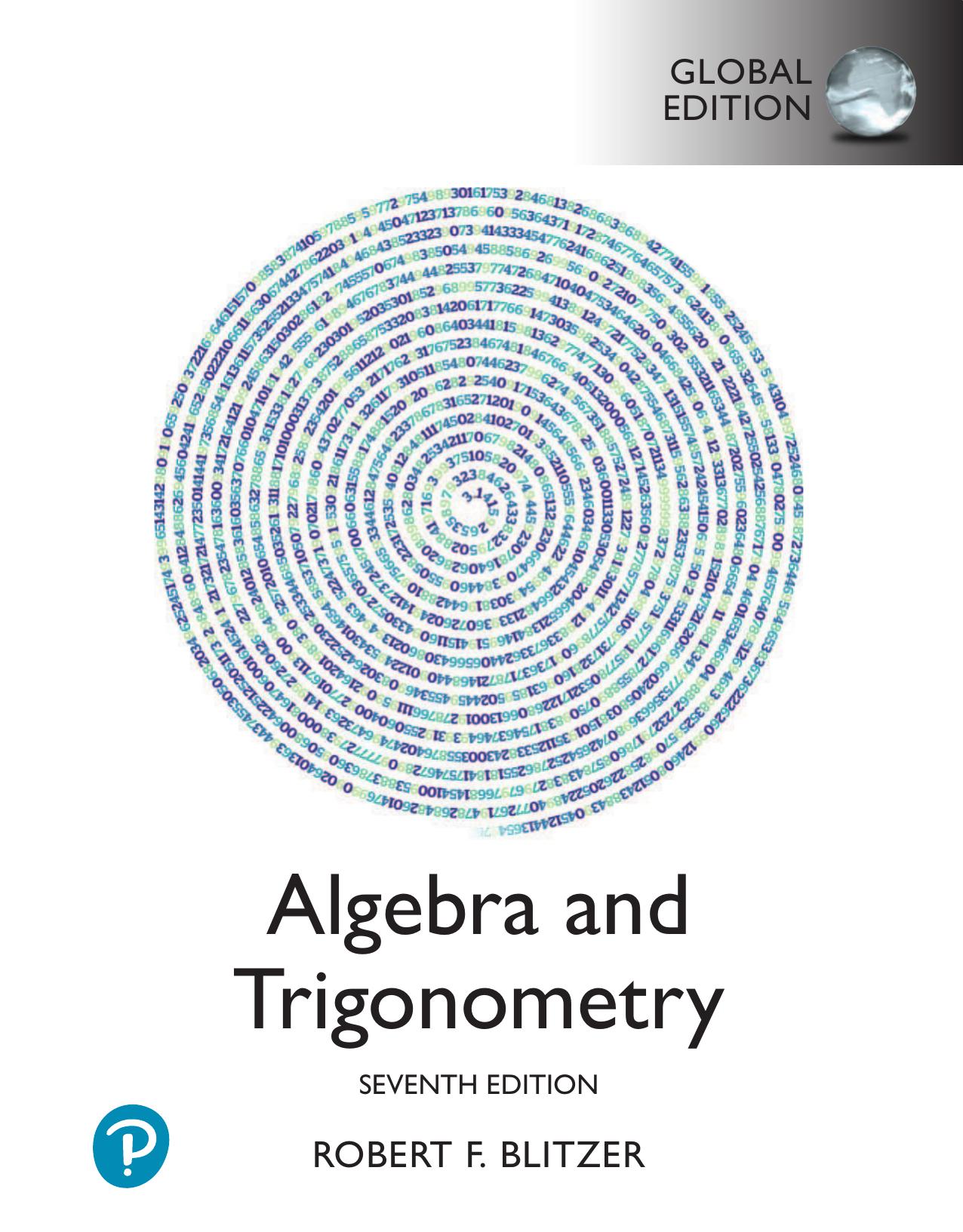 Algebra and Trigonometry Global Ed by Robert F. Blitzer