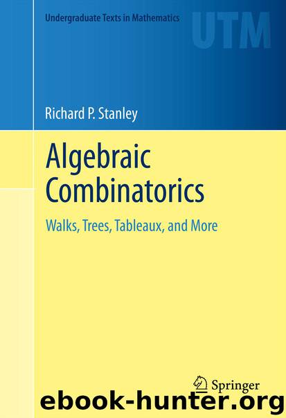 Algebraic Combinatorics by Richard P. Stanley