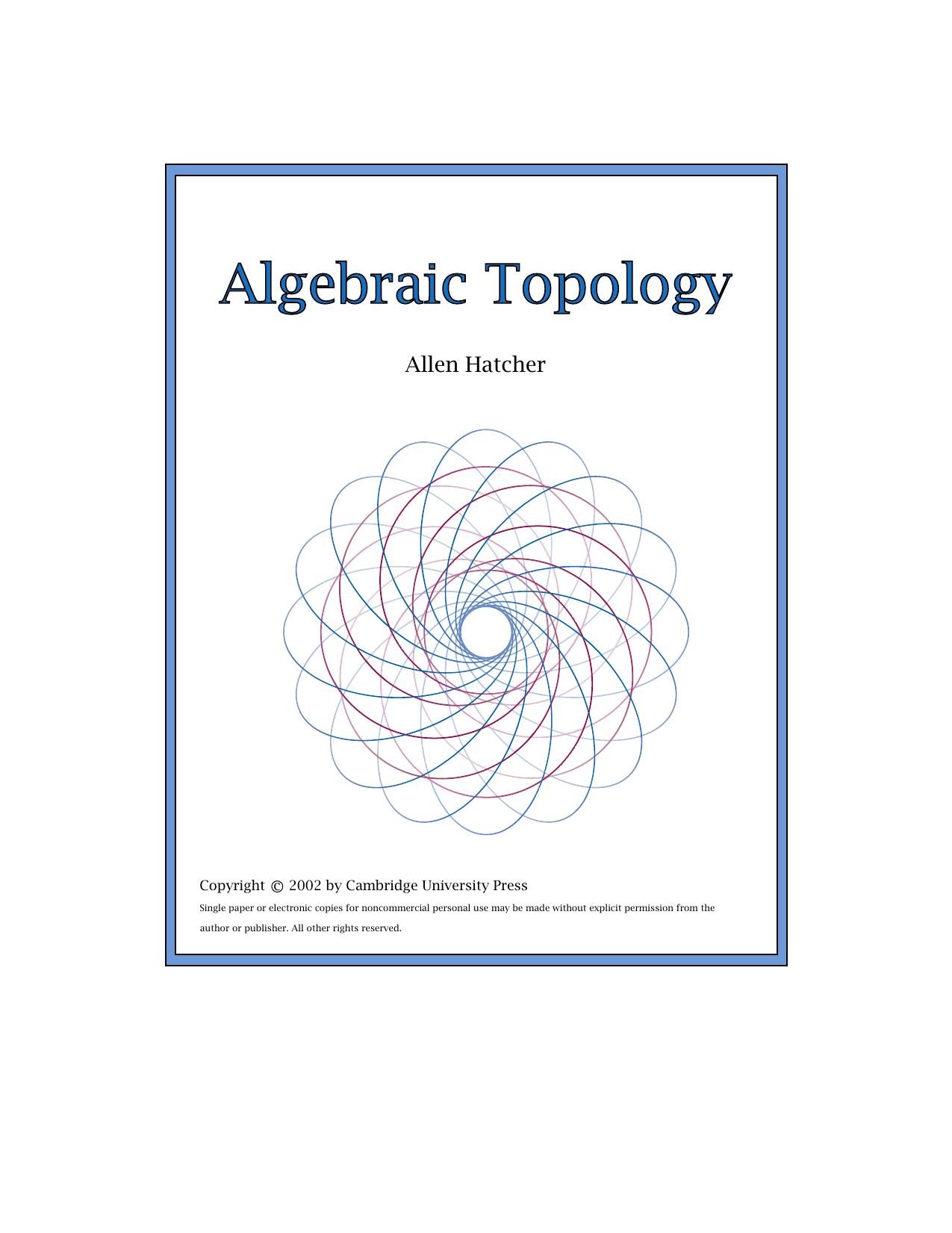 Algebraic Topology Hatcher by Unknown