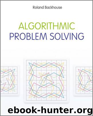 Algorithmic Problem Solving by Roland Backhouse