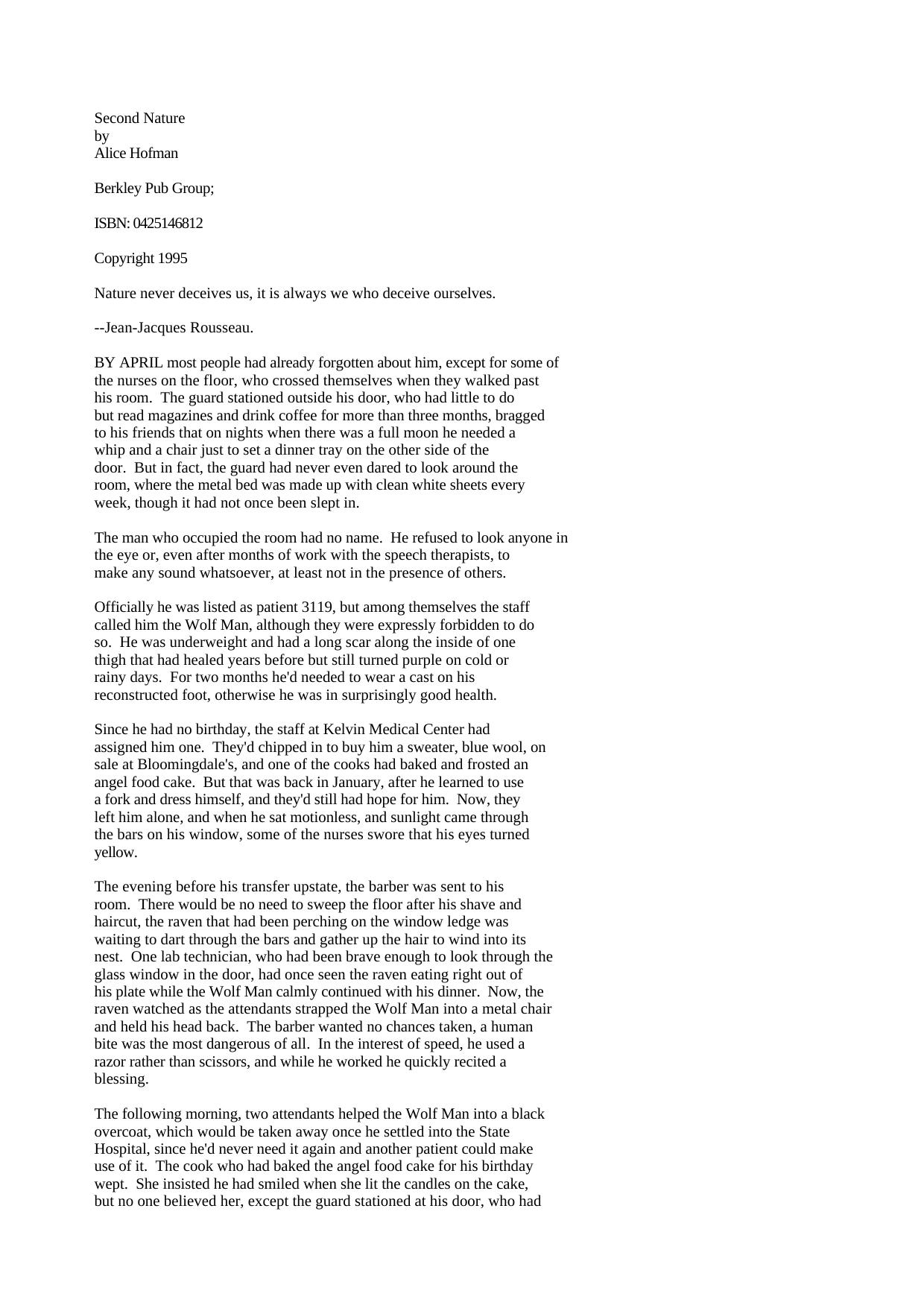 Alice Hoffman by Second Nature