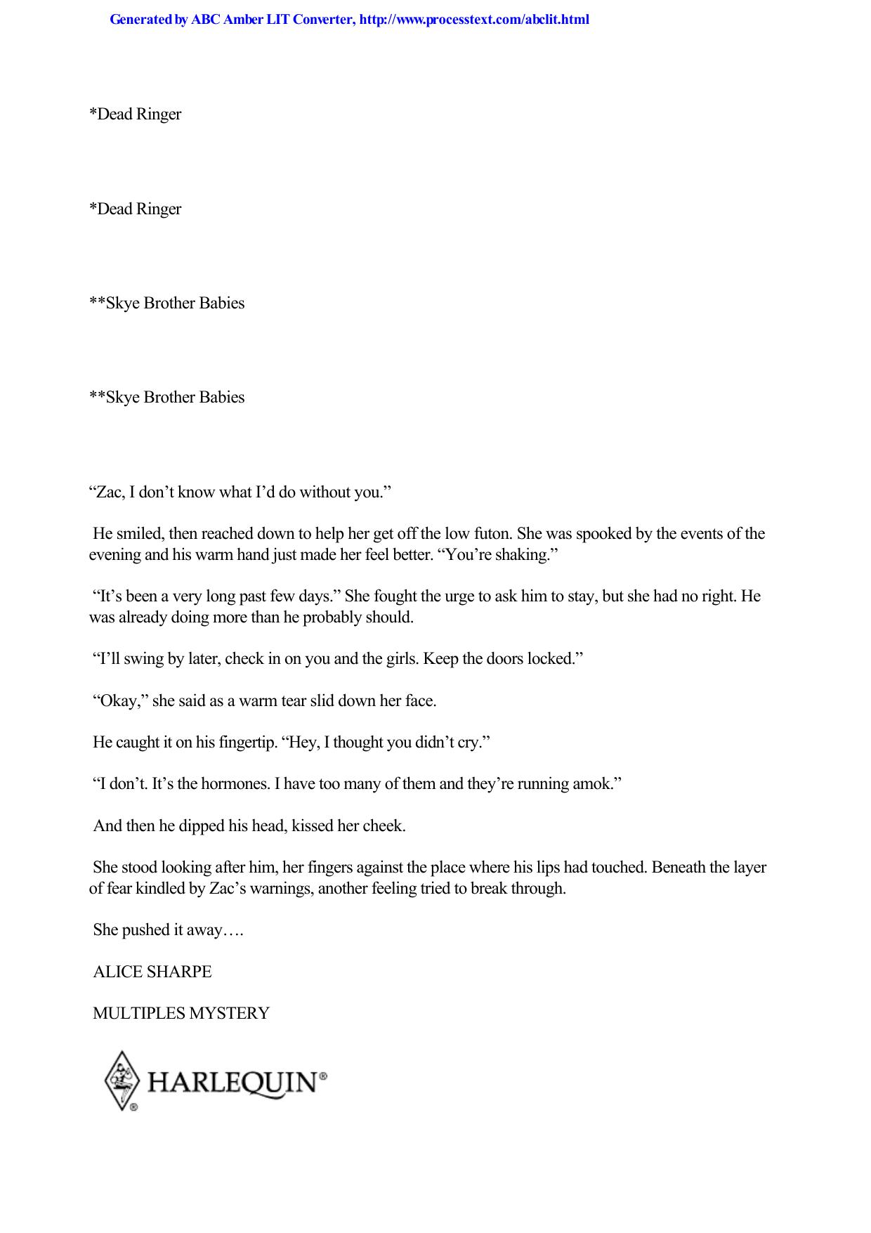 Alice Sharpe by Multiples Mystery