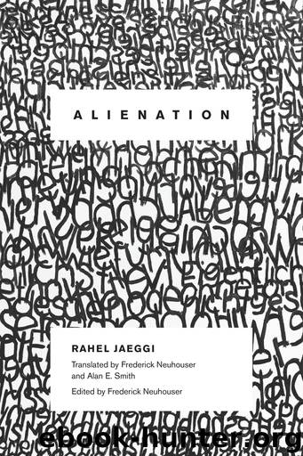 Alienation by Rahel Jaeggi