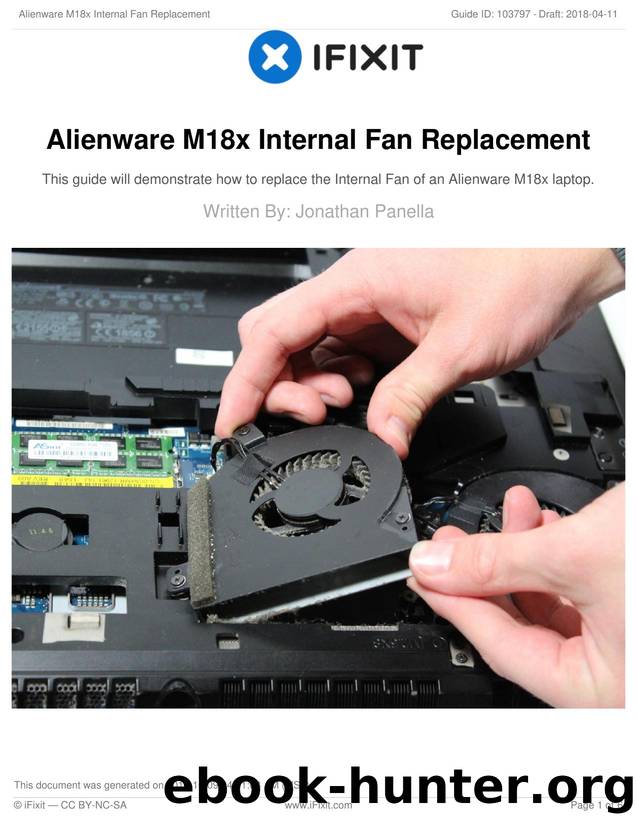 Alienware M18x Internal Fan Replacement by Unknown