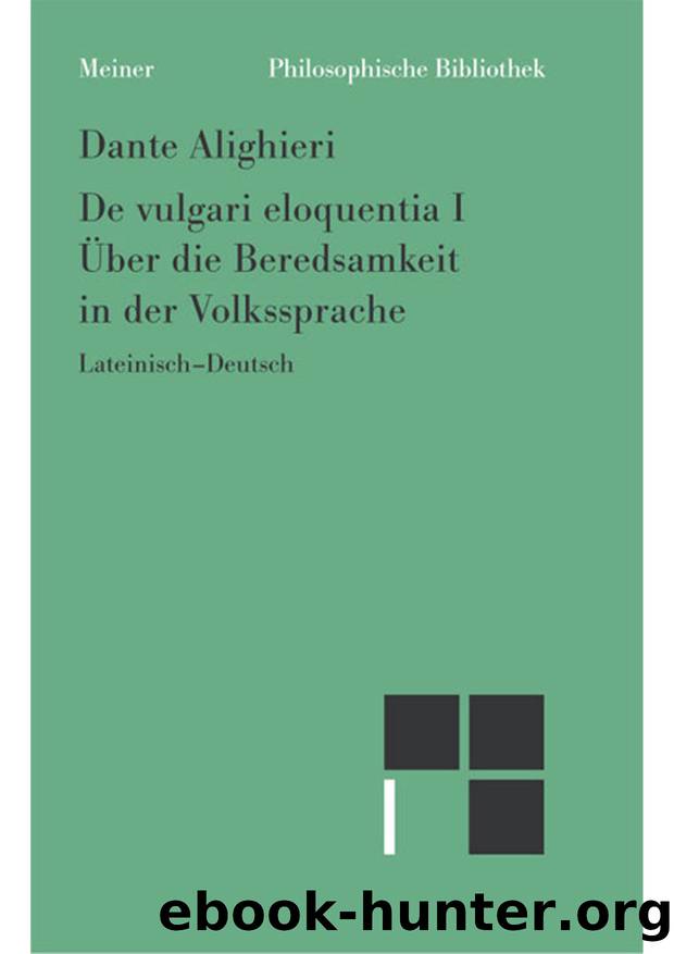 Alighieri by Philosophische Bibliothek (9783787320394)