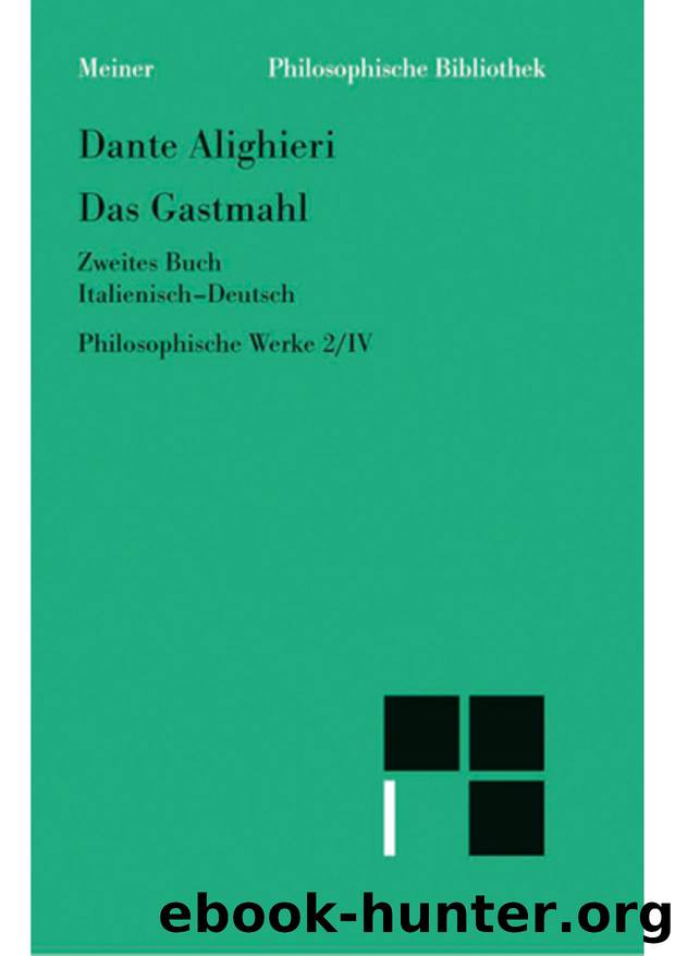 Alighieri by Philosophische Bibliothek (9783787332113)